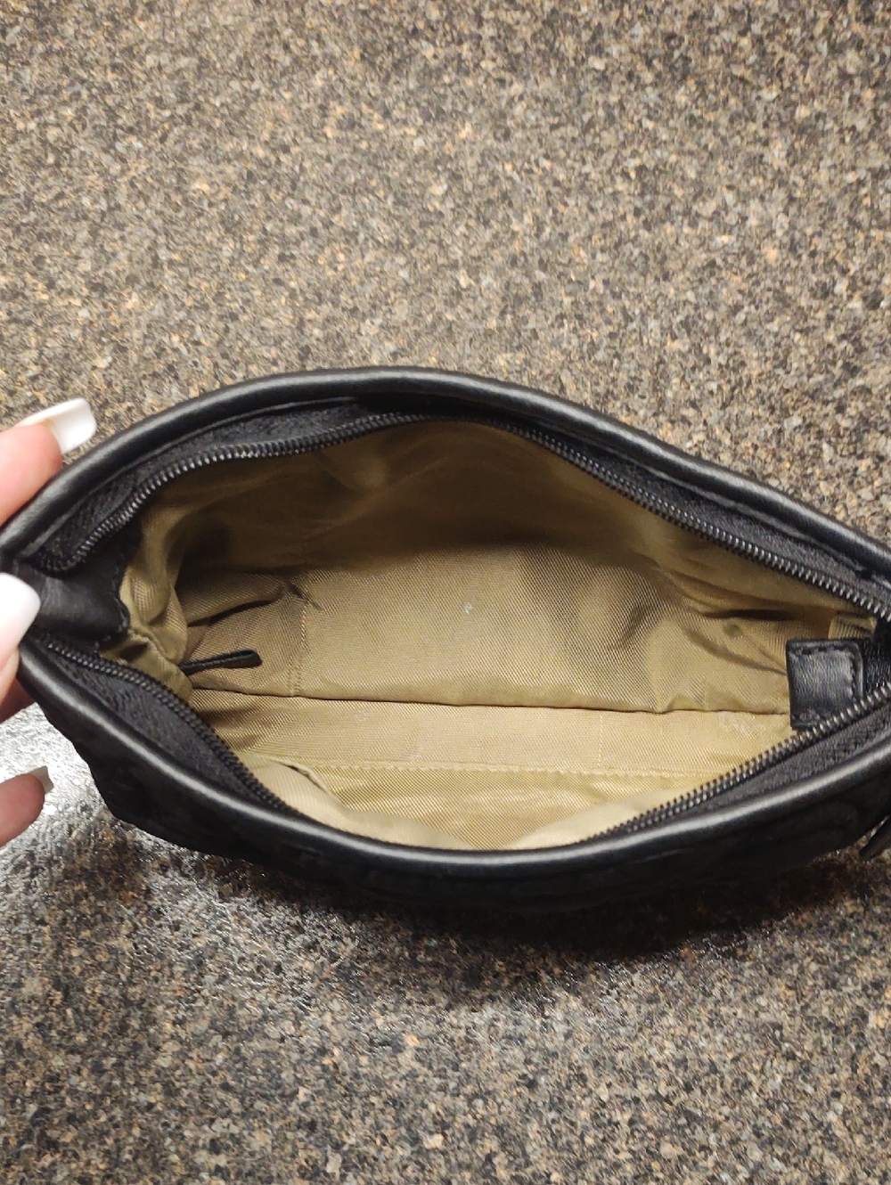 Coach Black Quilted Cosmetic Pouch - Picture 8 of 14